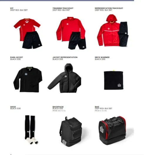Admiral Combo Kit Color 087_RED_BLK (3XS)